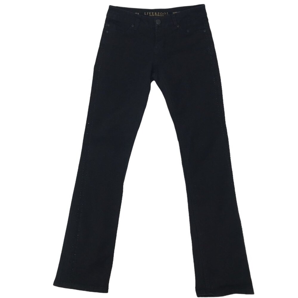 Liverpool Jeans Company Women's Sadie Straight Jeans Size 27/4 Black - Picture 4 of 7